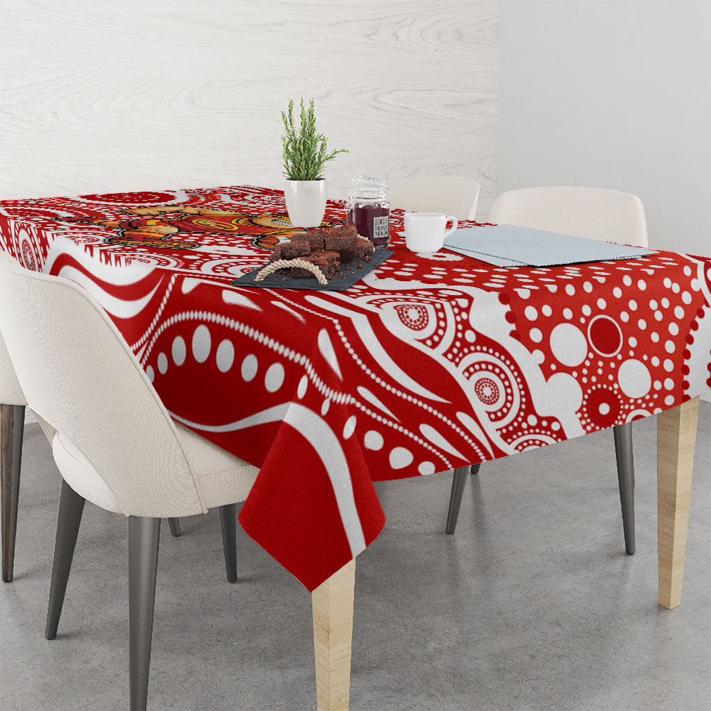 Gold Coast Suns Tablecloth Aboriginal Dot Pattern - Football Mascot Heritage Pride