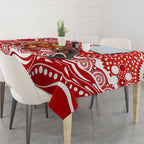 Gold Coast Suns Tablecloth Aboriginal Dot Pattern - Football Mascot Heritage Pride