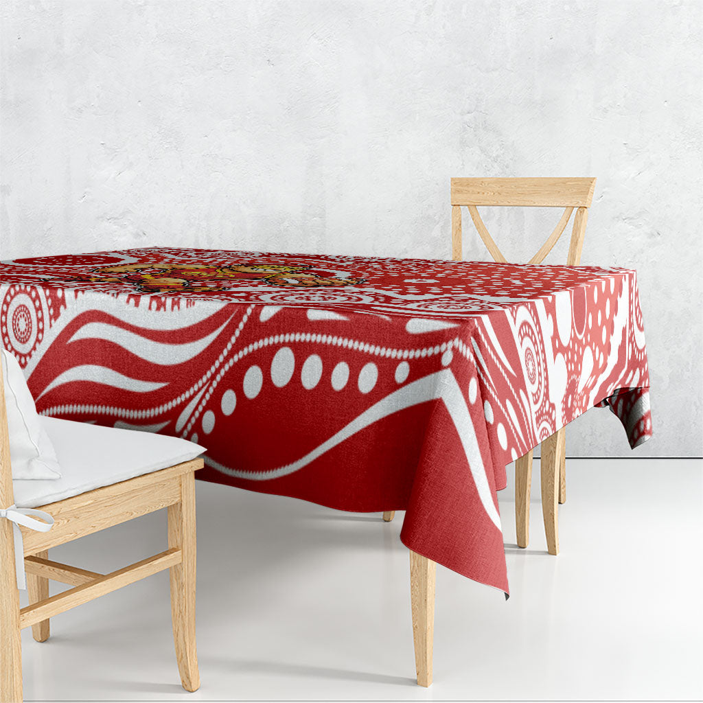 Gold Coast Suns Tablecloth Aboriginal Dot Pattern - Football Mascot Heritage Pride
