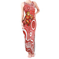 Gold Coast Suns Tank Maxi Dress Aboriginal Dot Pattern - Football Mascot Heritage Pride