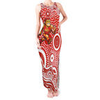 Gold Coast Suns Tank Maxi Dress Aboriginal Dot Pattern - Football Mascot Heritage Pride