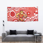 Gold Coast Suns Tapestry Aboriginal Dot Pattern - Football Mascot Heritage Pride