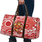 Gold Coast Suns Travel Bag Aboriginal Dot Pattern - Football Mascot Heritage Pride