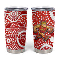 Gold Coast Suns Tumbler Cup Aboriginal Dot Pattern - Football Mascot Heritage Pride