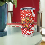 Gold Coast Suns Tumbler Cup Aboriginal Dot Pattern - Football Mascot Heritage Pride