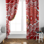 Gold Coast Suns Window Curtain Aboriginal Dot Pattern - Football Mascot Heritage Pride
