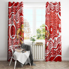 Gold Coast Suns Window Curtain Aboriginal Dot Pattern - Football Mascot Heritage Pride