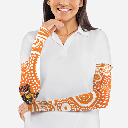 Greater Western Sydney Giants Arm Sleeves Aboriginal Dot Pattern - Football Mascot Heritage Pride
