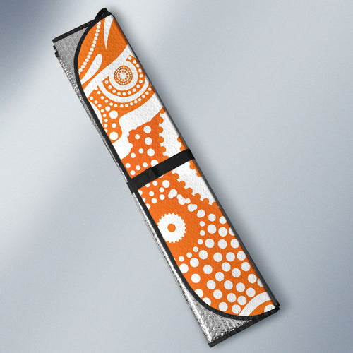 Greater Western Sydney Giants Auto Sun Shade Aboriginal Dot Pattern - Football Mascot Heritage Pride