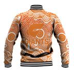 Greater Western Sydney Giants Baseball Jacket Aboriginal Dot Pattern - Football Mascot Heritage Pride