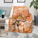 Greater Western Sydney Giants Blanket Aboriginal Dot Pattern - Football Mascot Heritage Pride