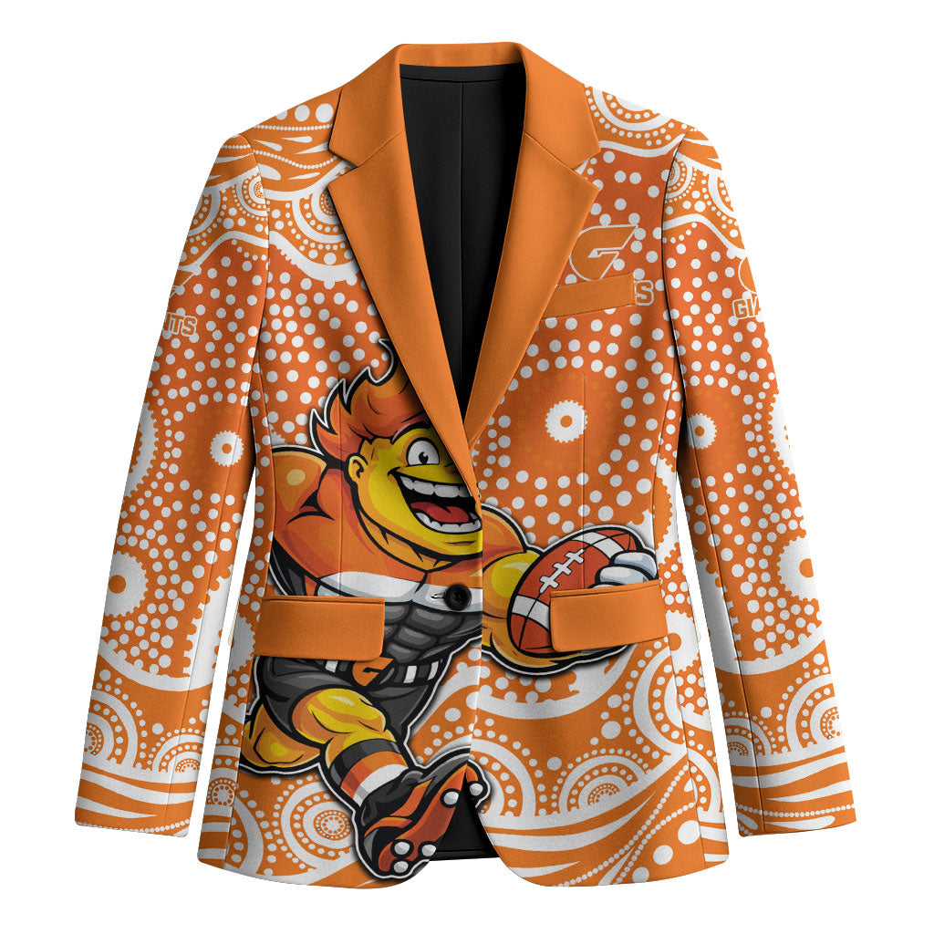 Greater Western Sydney Giants Blazer Aboriginal Dot Pattern - Football Mascot Heritage Pride