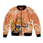 Greater Western Sydney Giants Bomber Jacket Aboriginal Dot Pattern - Football Mascot Heritage Pride
