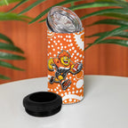 Greater Western Sydney Giants 4 in 1 Can Cooler Tumbler Aboriginal Dot Pattern - Football Mascot Heritage Pride