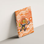 Greater Western Sydney Giants Canvas Wall Art Aboriginal Dot Pattern - Football Mascot Heritage Pride
