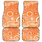 Greater Western Sydney Giants Car Mats Aboriginal Dot Pattern - Football Mascot Heritage Pride