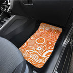 Greater Western Sydney Giants Car Mats Aboriginal Dot Pattern - Football Mascot Heritage Pride
