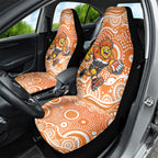 Greater Western Sydney Giants Car Seat Cover Aboriginal Dot Pattern - Football Mascot Heritage Pride
