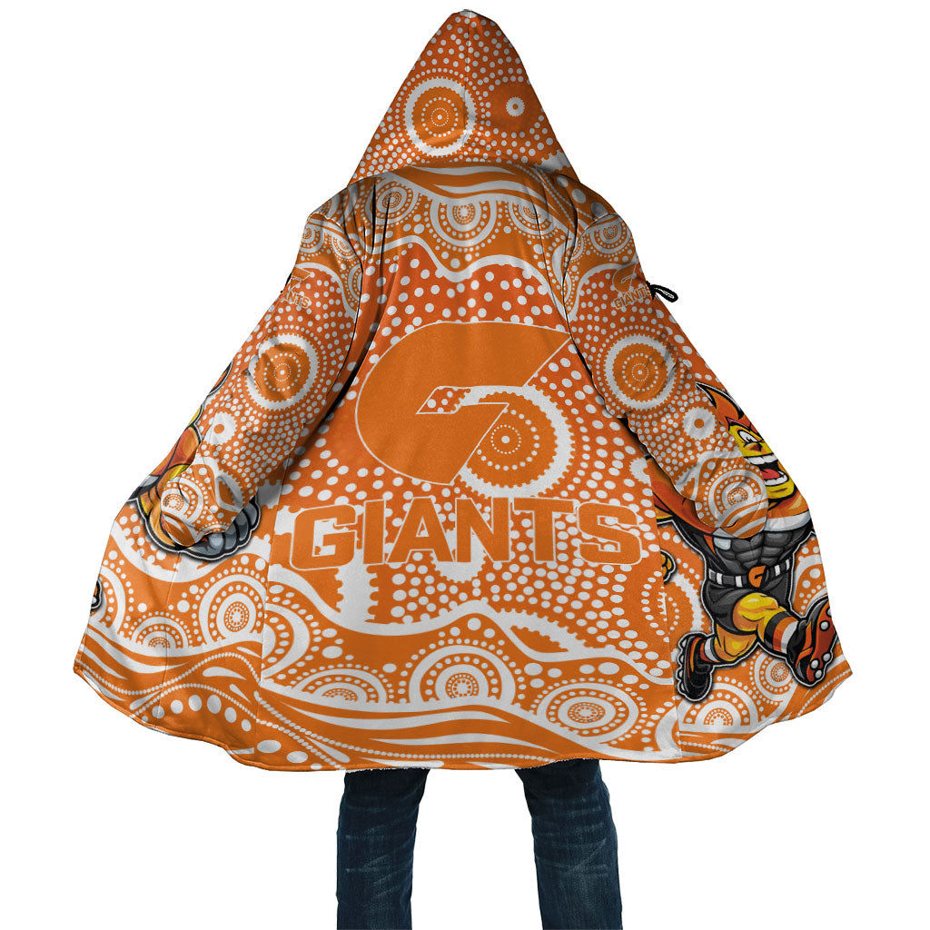 Greater Western Sydney Giants Cloak Aboriginal Dot Pattern - Football Mascot Heritage Pride