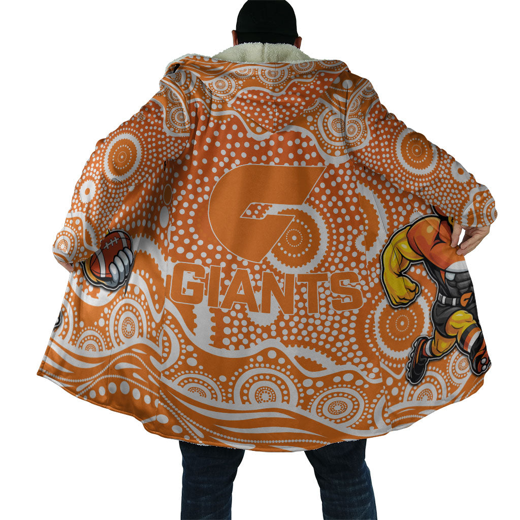 Greater Western Sydney Giants Cloak Aboriginal Dot Pattern - Football Mascot Heritage Pride