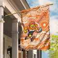 Greater Western Sydney Giants Garden Flag Aboriginal Dot Pattern - Football Mascot Heritage Pride