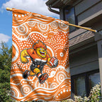 Greater Western Sydney Giants Garden Flag Aboriginal Dot Pattern - Football Mascot Heritage Pride
