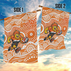 Greater Western Sydney Giants Garden Flag Aboriginal Dot Pattern - Football Mascot Heritage Pride