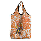 Greater Western Sydney Giants Grocery Bag Aboriginal Dot Pattern - Football Mascot Heritage Pride