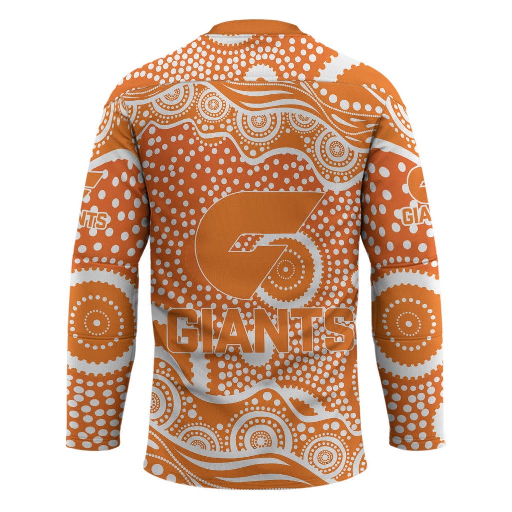Greater Western Sydney Giants Hockey Jersey Aboriginal Dot Pattern - Football Mascot Heritage Pride