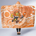 Greater Western Sydney Giants Hooded Blanket Aboriginal Dot Pattern - Football Mascot Heritage Pride