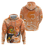 Greater Western Sydney Giants Hoodie Aboriginal Dot Pattern - Football Mascot Heritage Pride