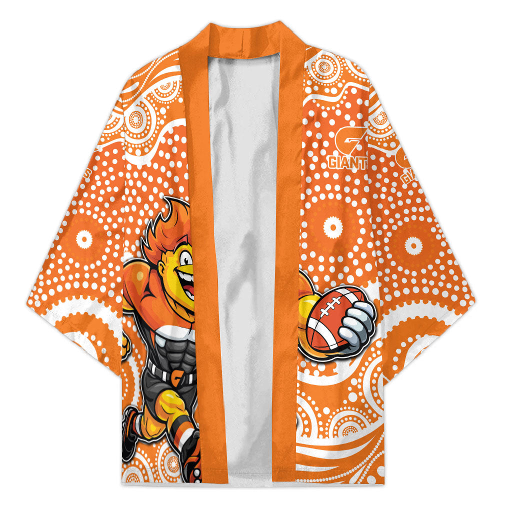 Greater Western Sydney Giants Kimono Aboriginal Dot Pattern - Football Mascot Heritage Pride