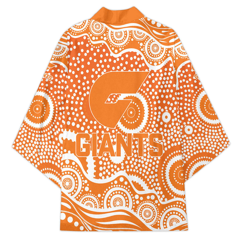 Greater Western Sydney Giants Kimono Aboriginal Dot Pattern - Football Mascot Heritage Pride