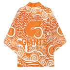 Greater Western Sydney Giants Kimono Aboriginal Dot Pattern - Football Mascot Heritage Pride