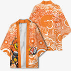 Greater Western Sydney Giants Kimono Aboriginal Dot Pattern - Football Mascot Heritage Pride