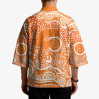 Greater Western Sydney Giants Kimono Aboriginal Dot Pattern - Football Mascot Heritage Pride