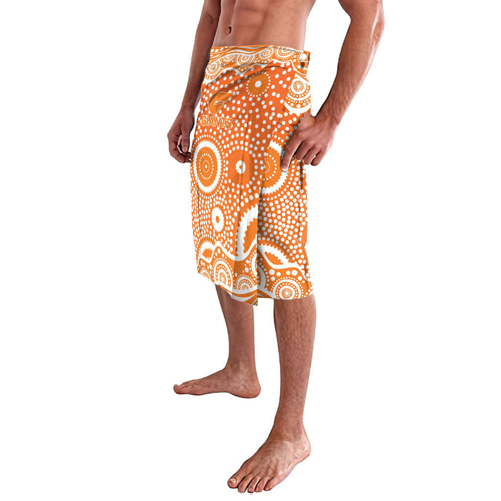 Greater Western Sydney Giants Lavalava Aboriginal Dot Pattern - Football Mascot Heritage Pride