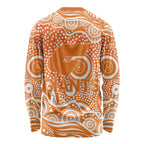 Greater Western Sydney Giants Long Sleeve Shirt Aboriginal Dot Pattern - Football Mascot Heritage Pride