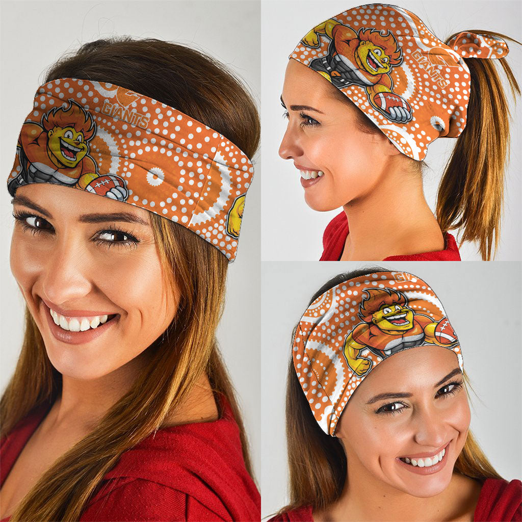 Greater Western Sydney Giants Neck Gaiter Aboriginal Dot Pattern - Football Mascot Heritage Pride