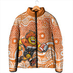 Greater Western Sydney Giants Padded Jacket Aboriginal Dot Pattern - Football Mascot Heritage Pride