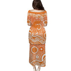 Greater Western Sydney Giants Puletasi Aboriginal Dot Pattern - Football Mascot Heritage Pride
