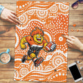 Greater Western Sydney Giants Puzzle Aboriginal Dot Pattern - Football Mascot Heritage Pride