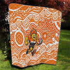 Greater Western Sydney Giants Quilt Aboriginal Dot Pattern - Football Mascot Heritage Pride