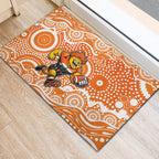 Greater Western Sydney Giants Rubber Doormat Aboriginal Dot Pattern - Football Mascot Heritage Pride