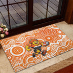 Greater Western Sydney Giants Rubber Doormat Aboriginal Dot Pattern - Football Mascot Heritage Pride