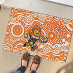 Greater Western Sydney Giants Rubber Doormat Aboriginal Dot Pattern - Football Mascot Heritage Pride