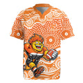 Greater Western Sydney Giants Rugby Jersey Aboriginal Dot Pattern - Football Mascot Heritage Pride