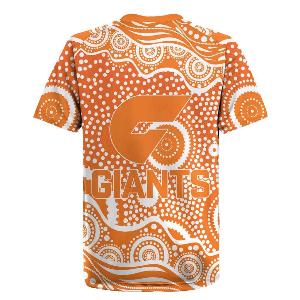 Greater Western Sydney Giants Rugby Jersey Aboriginal Dot Pattern - Football Mascot Heritage Pride