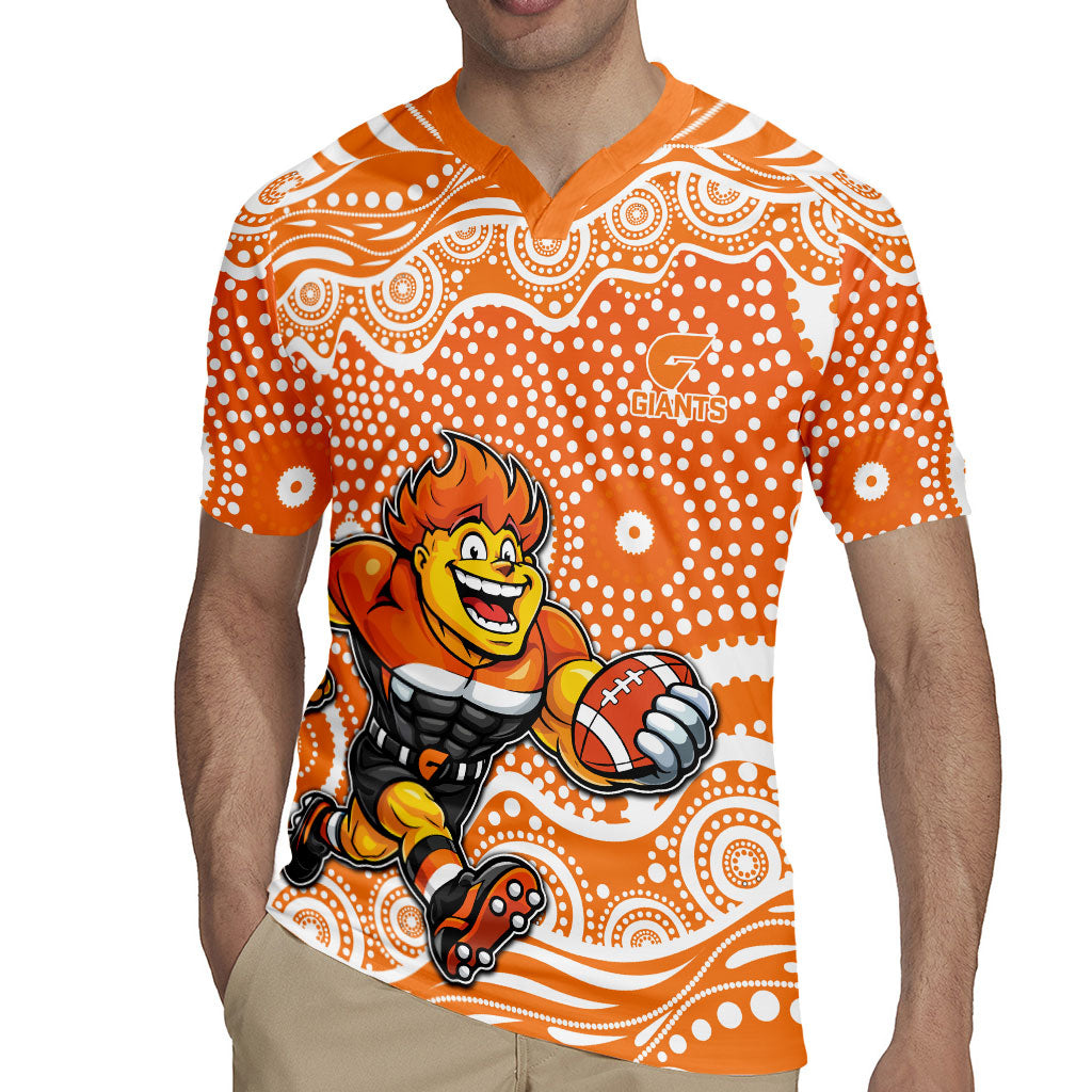 Greater Western Sydney Giants Rugby Jersey Aboriginal Dot Pattern - Football Mascot Heritage Pride