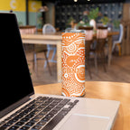 Greater Western Sydney Giants Skinny Tumbler Aboriginal Dot Pattern - Football Mascot Heritage Pride